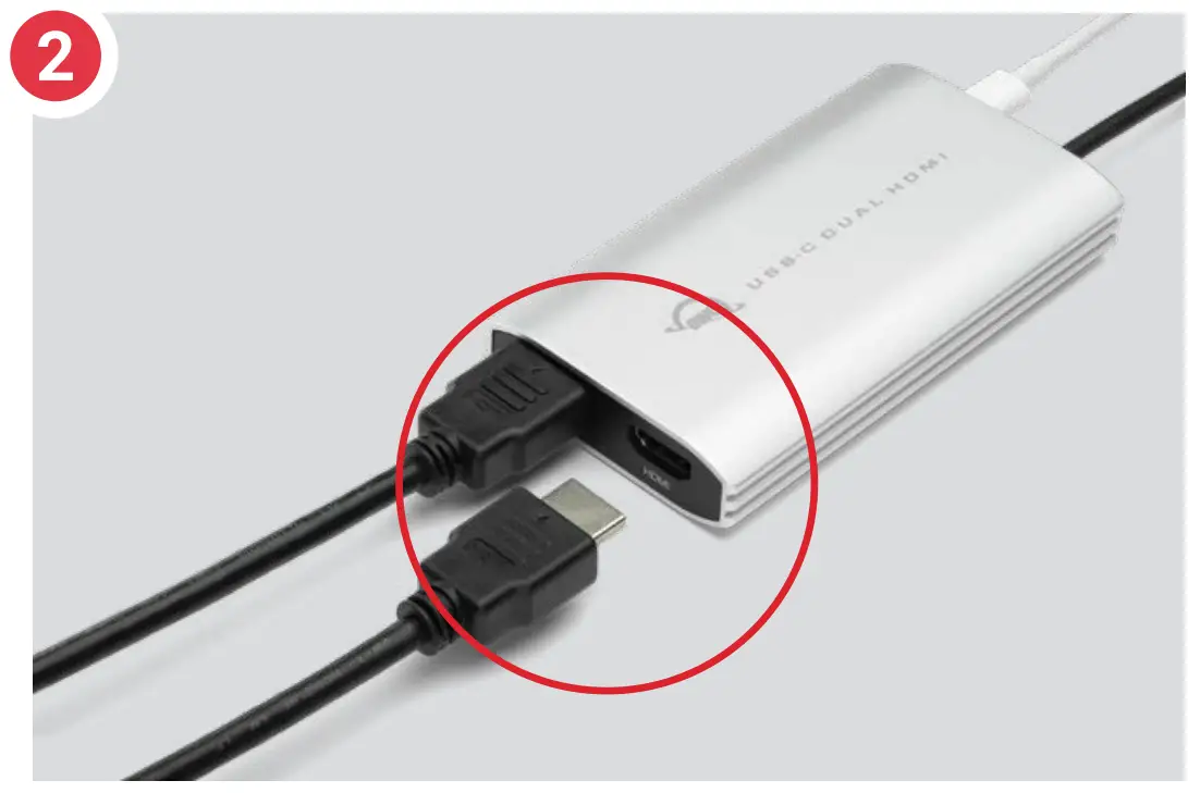 USB-C Dual HDMI 4K Display Adapter Usage