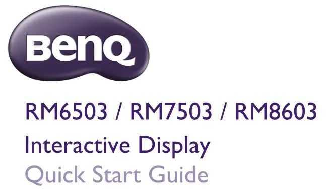 BenQ RM Series Board Master for Education User Guide