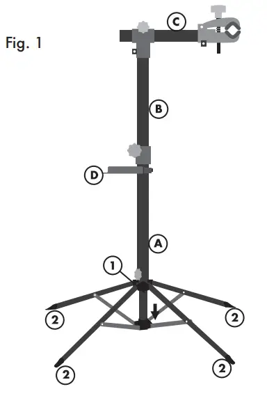 VULCAN DIY Bicycle Repair Stand - Fig 1