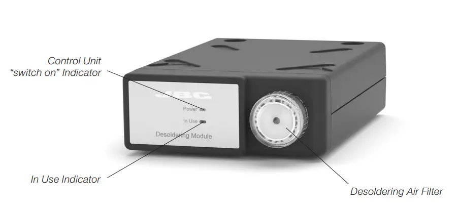 JBC MS Electric Desoldering Module for DIU and CDD l Features and Connections