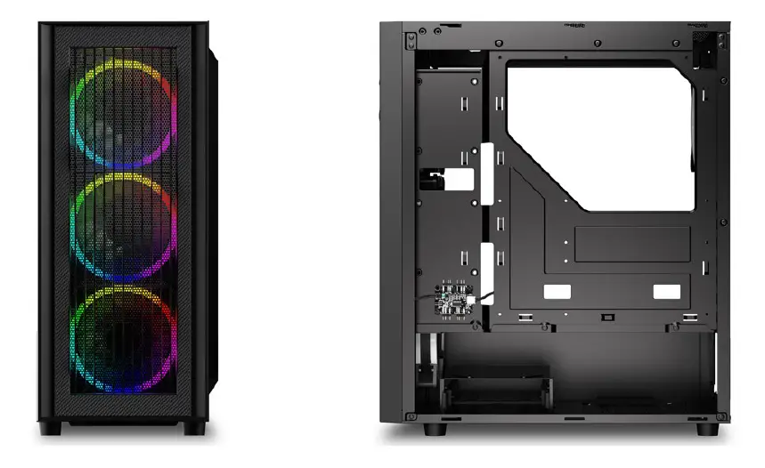 Sharkoon RGB Wave ATX Case with Wave Pattern and RGB Lighting 1