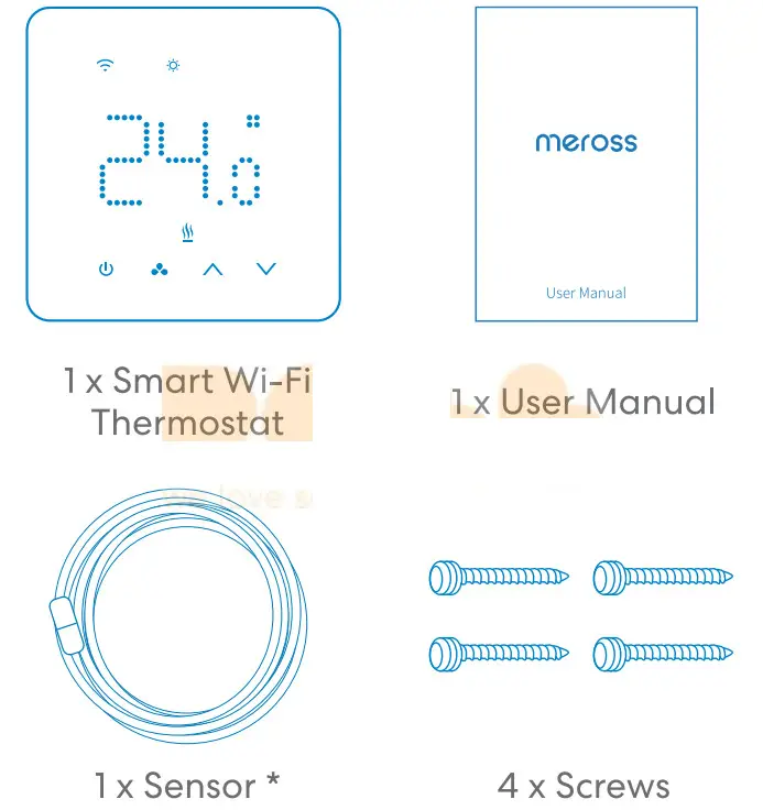 Meros MTS200HK Smart Thermostat for Electric Underfloor Heating - Figure 1