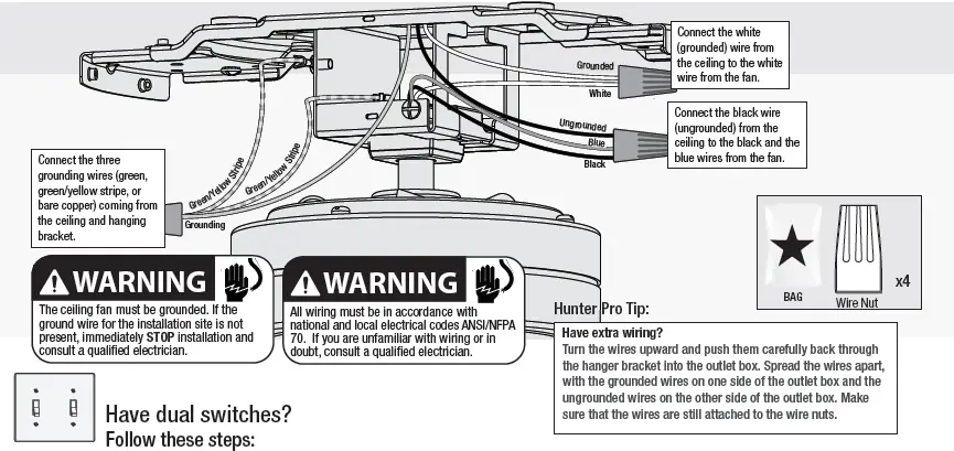 Hunter-51077-Newsome-Low-Profile-Clear-Frosted-with-3-Lights-42-inch-Ceiling-Fan-FIG-10