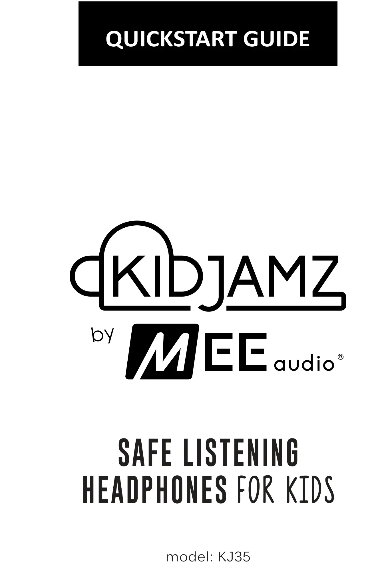 MEE audio KIDJAMZ KJ35 Safe Listening Headphones For Kids User Manual