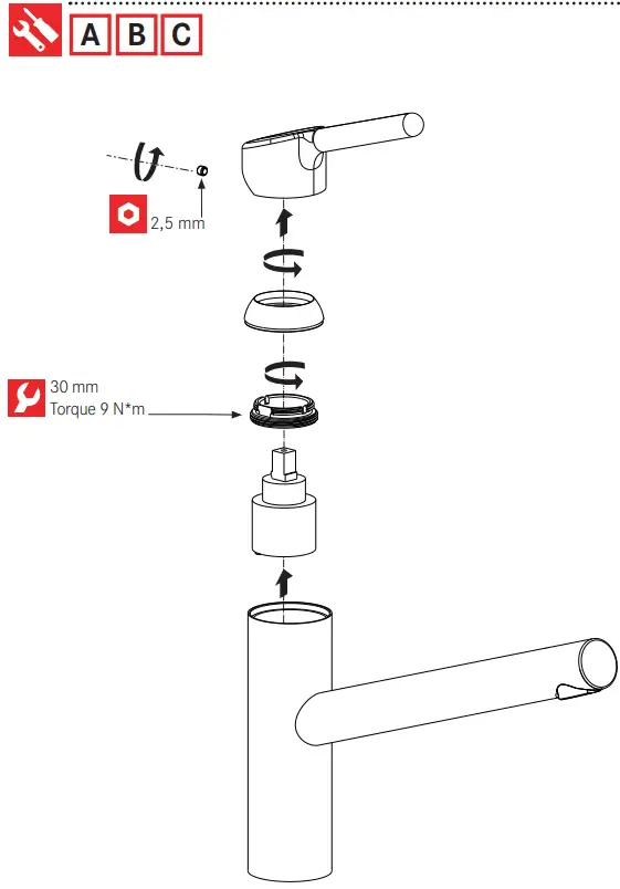 FRANKE FC 3054.031 ORBIT Kitchen Faucet-fig10