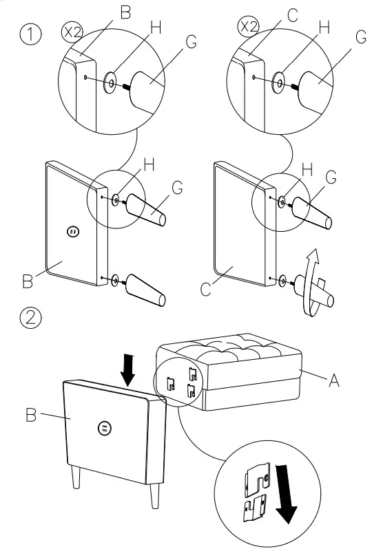 ASHLEY 5460520 Darlow Stationary Fabric Chair - Fig 1