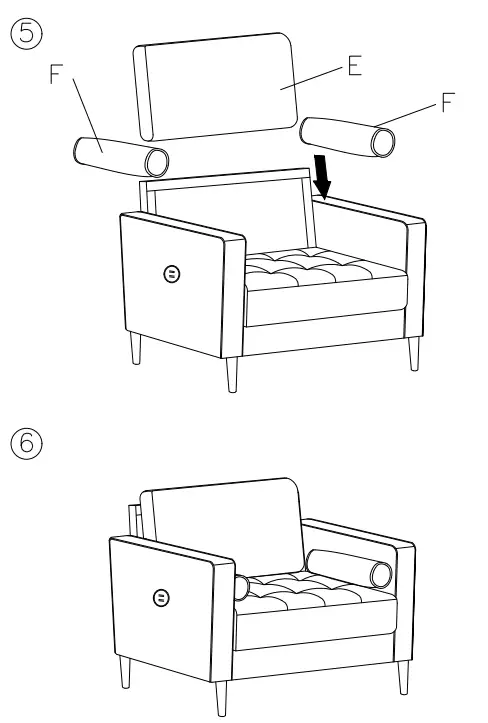 ASHLEY 5460520 Darlow Stationary Fabric Chair - Fig 3