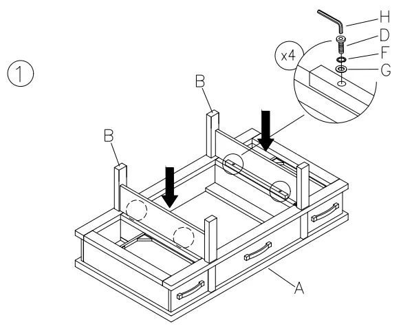 ASHLEY T892-9 Stanah Lift Top Coffee Table 2
