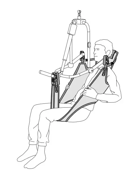 HUMAN CARE 25010C Full Body Sling E-clip Net Product