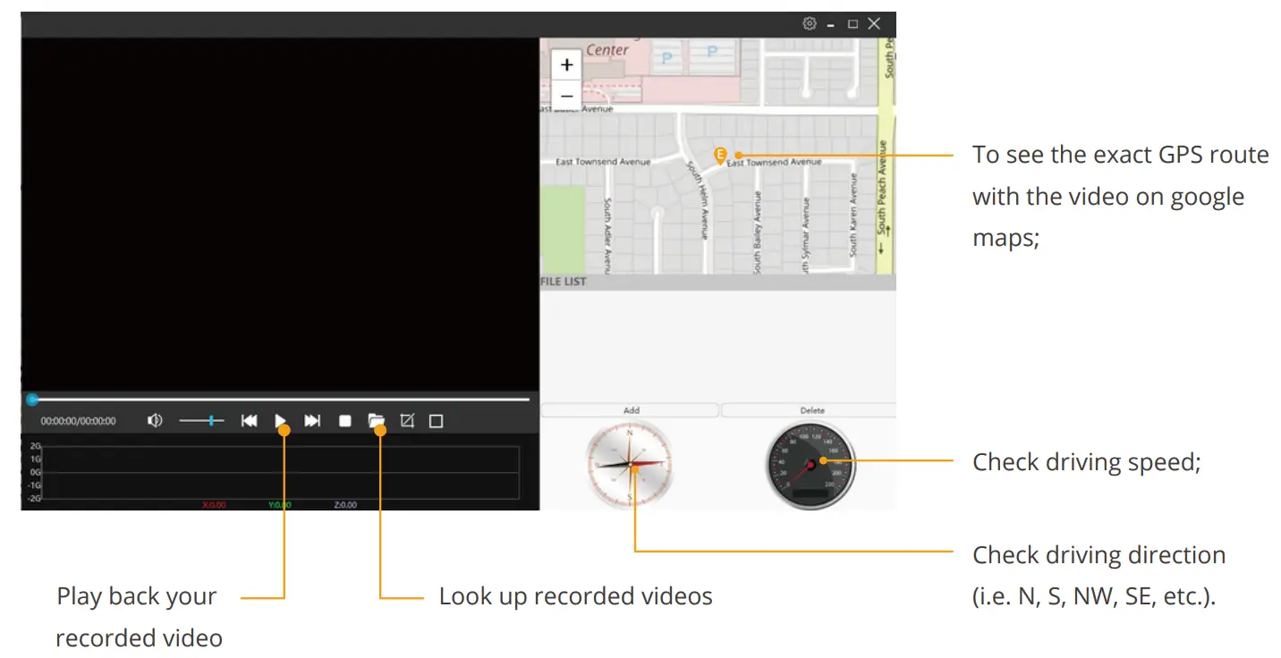 KINGSLIM D6 4K Dual Dash Camera - Fig 27