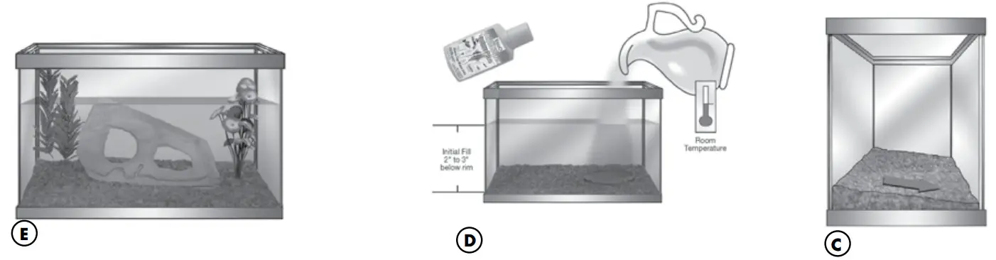 GloFish 3-Gallon Aquarium Kit --Route Heater-22