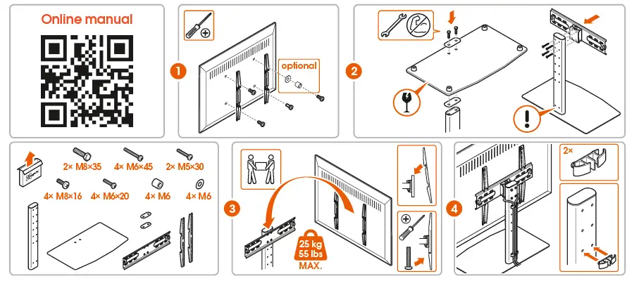 Vogel-s-MS3085-Table-Stand-TV-Mount-1