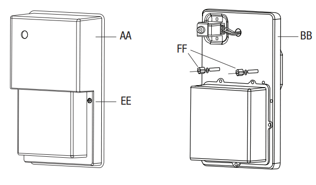 Commercial Electric S10WPK 850 DD BZ HD 10 Inch Daylight Bronze LED Wall Pack Security Light - fig 2
