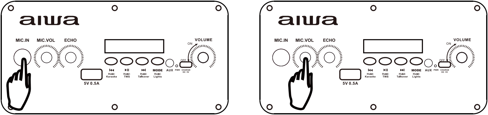 aiwa AI6003 Wireless Party Speaker - fig 12