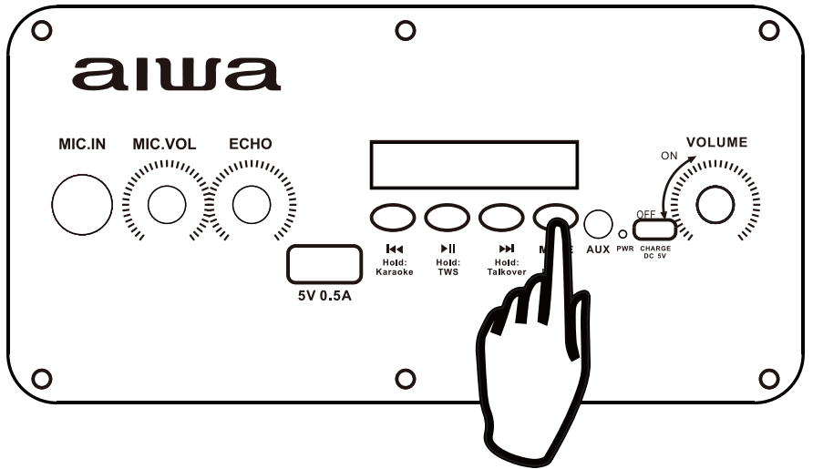 aiwa AI6003 Wireless Party Speaker - fig 5