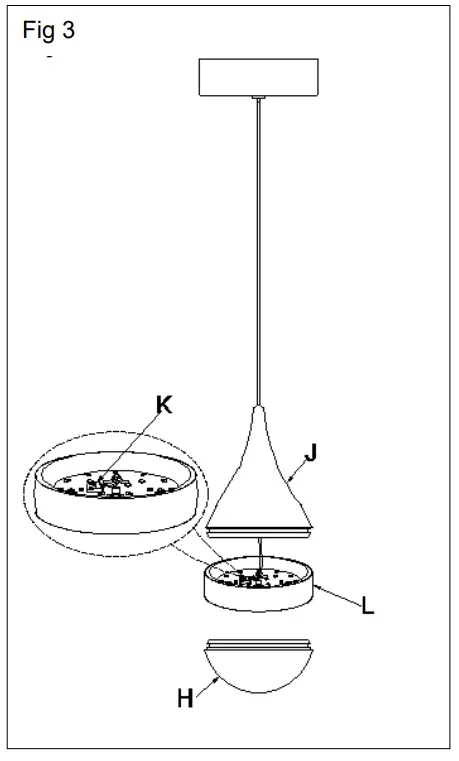 George Kovacs Moonshot LED Mini Pendant Light - fig 3
