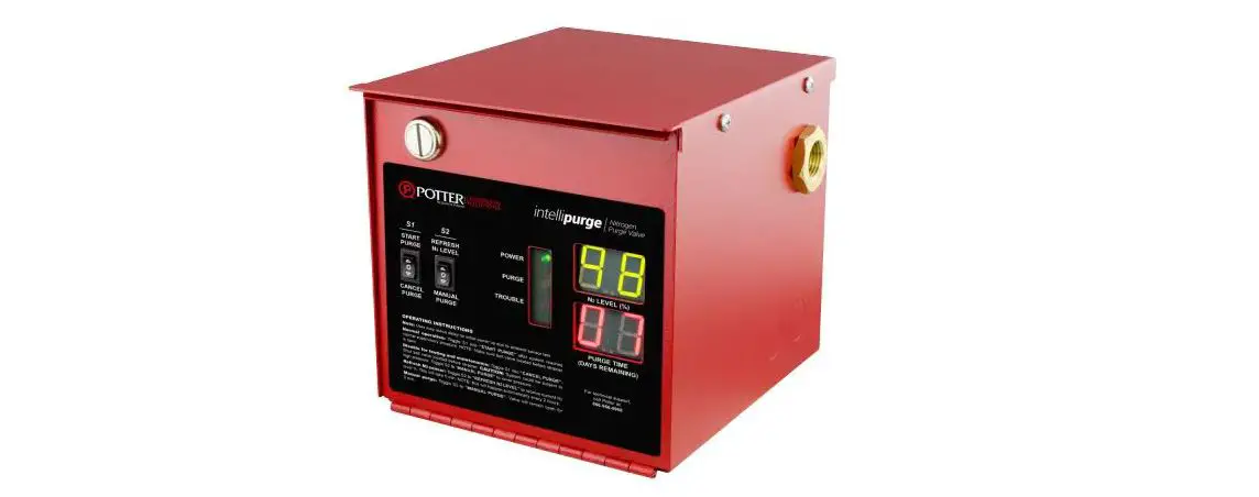 Potter Intellipurge Nitrogen Purge Valve Owner's Manual Potter Intellipurge Nitrogen Purge Valve Owner's Manual
