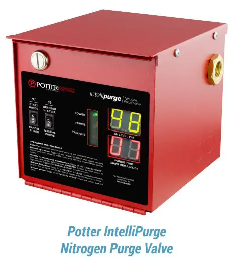 POTTER IntelliPurge Nitrogen Purge Valve Owner's Manual - Potter IntelliPurge Nitrogen Purge Valve