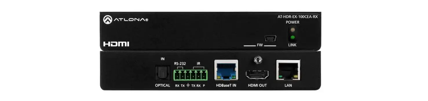 Atlona At-hdr-ex-100cea-rx 4k Hdr Hdmi Over 100 M Hdbaset Rx Installation Guide Atlona At-hdr-ex-100cea-rx 4k Hdr Hdmi Over 100 M Hdbaset Rx Installation Guide