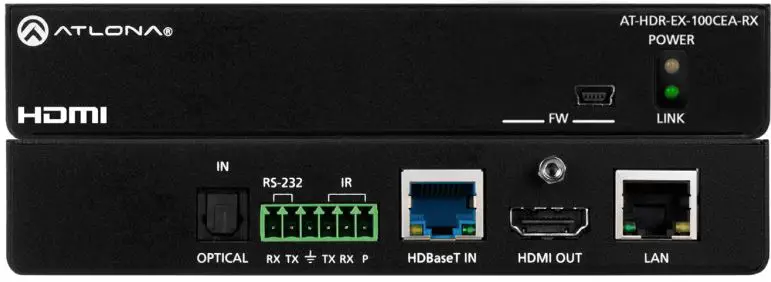 ATLONA AT-HDR-EX-100CEA-RX 4K HDR HDMI Over 100 M HDBaseT RX-FIG1