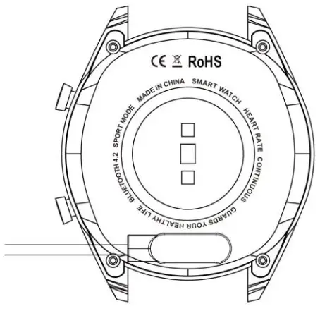 MAREA B58004 Elegant Smartwatch-Charging instructions