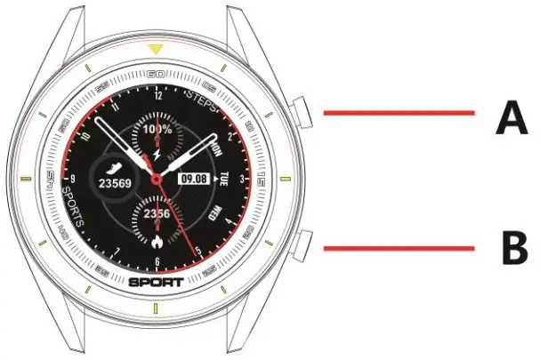 MAREA B58004 Elegant Smartwatch-Device description