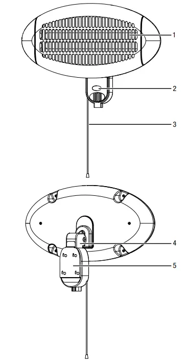 TROTEC IR 2000 S Radiant Heater - TROTEC IR 2000 S Radiant Heater