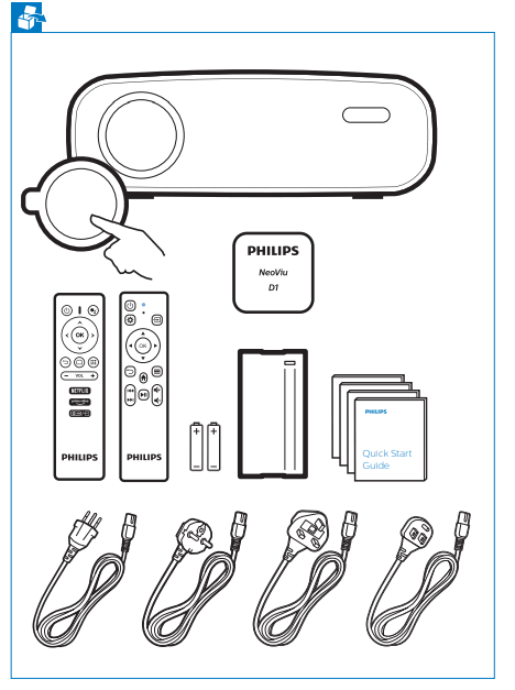 PHILIPS NPX645 NeoPix Ultra 2+ Home Projector