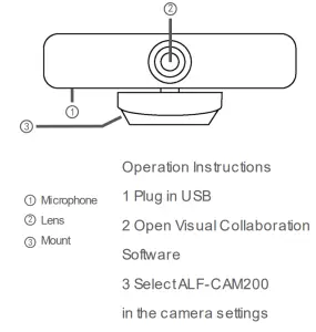 ALFATRON Conference Webcam ALF-CAM200 - Function