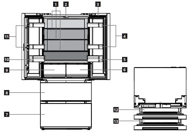 IKEA VINTERKALL 700 French Door Fridge Freezer fig 4