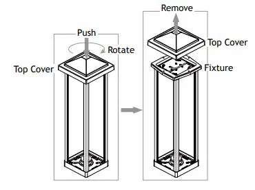 VOLT VPL-1019-26-4-BBZ Decorative Leaf Steel Bollard Panel (Bronze) fig 2