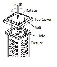 VOLT VPL-1019-26-4-BBZ Decorative Leaf Steel Bollard Panel (Bronze) fig 4