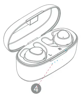 digitech AA2147 True Wireless Stereo Earbuds- indicator