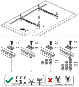 Attaching the mounting brackets to your TV