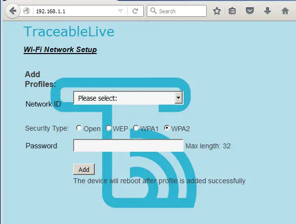 6521 Traceablelive Wireless Datalogging LN2 Thermometer with Remote - CONFIGURE WiFi NETWORK 1