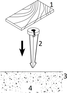 AAL-1031-4-B-BZ - Install Stake