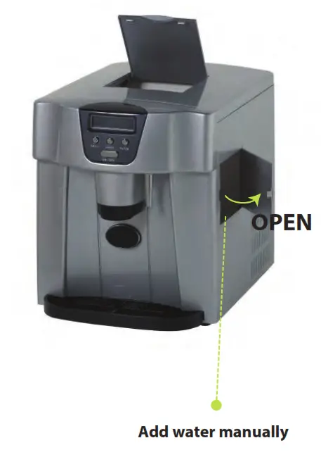 nutrichef Ice Maker & Dispenser - Sketch A