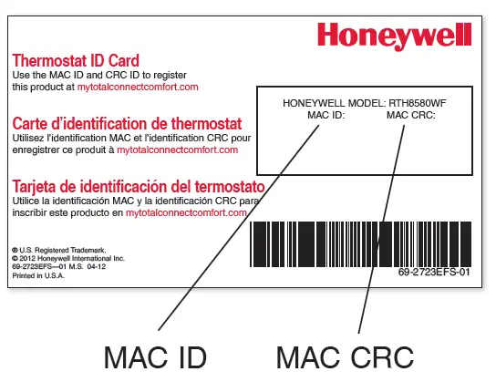 Register your Wi-Fi thermostat
