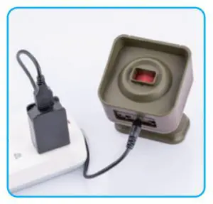 CHTOOCY CH-2056-Brown-1T2 Solar Wireless Driveway Alarm - cherger sensor