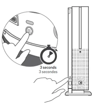 Press the Enroll button on the console