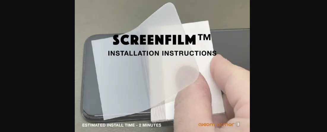 Axiom Armor 21328 Screen Protector Instruction Manual