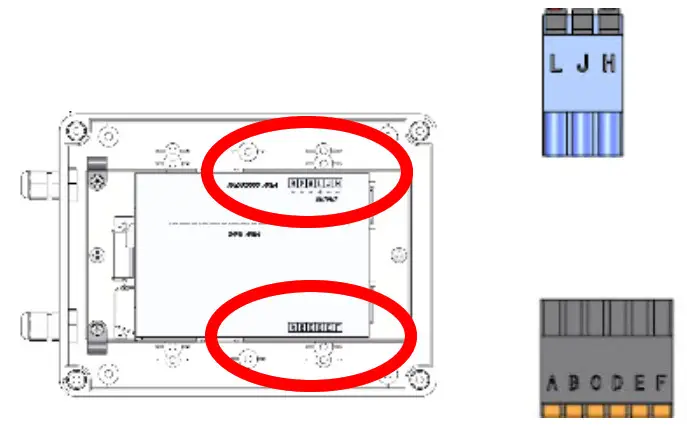 Pull out the input and output connectors