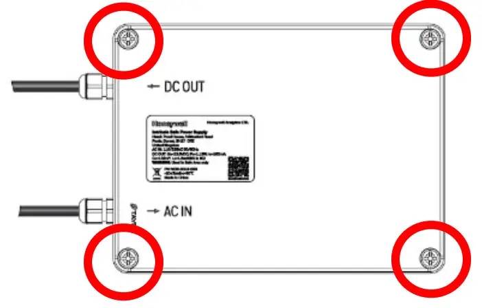 Secure the back cover by tightening the four screws