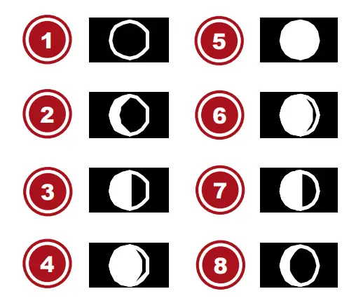 BRESSER 7060200 Tendence FSX Weather - Moon phases