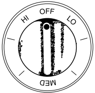 GE Appliances PKW7000 Electric Warming Drawer - Control Knob