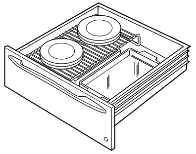 GE Appliances PKW7000 Electric Warming Drawer - Double stacking items