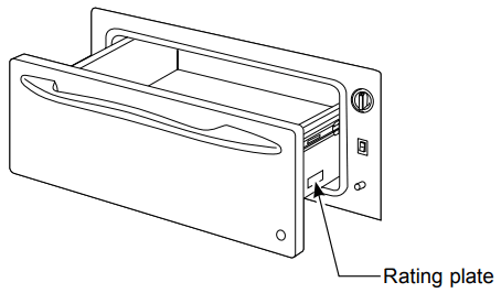 GE Appliances PKW7000 Electric Warming Drawer - Rating plate