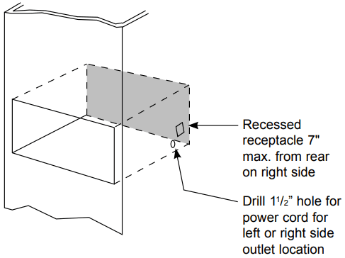 GE Appliances PKW7000 Electric Warming Drawer - power cord