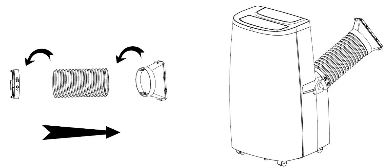 H Koenig kol7812 Portable Air Conditioner -Installation