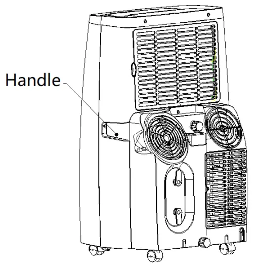 H Koenig kol7812 Portable Air Conditioner - control